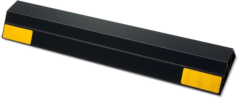 VEVOR Parking Stopper, 16 Inch 2 Pcs Heavy Duty Parking Aid for Garage, PP Curb Garage Floor Stopper with Reflective Strips, Vehicles Gadgets for Cars Vans Trucks Tire Wheel Guide Block Stops Bumpers - Image 1